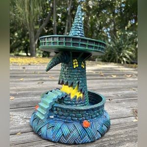 Nightmare Before Christmas Witch House Bradford Exchange Black Light Village